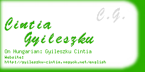 cintia gyileszku business card